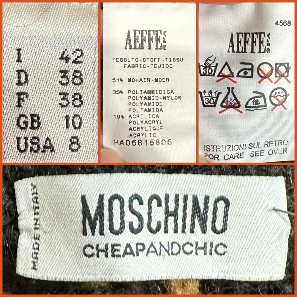90s Moschino Flower Sweater Coat - Picture 14 of 16